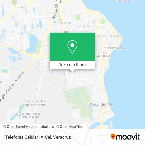 Telefonía Celular IX-Cel map
