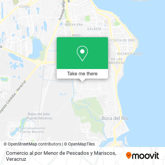 Comercio al por Menor de Pescados y Mariscos map