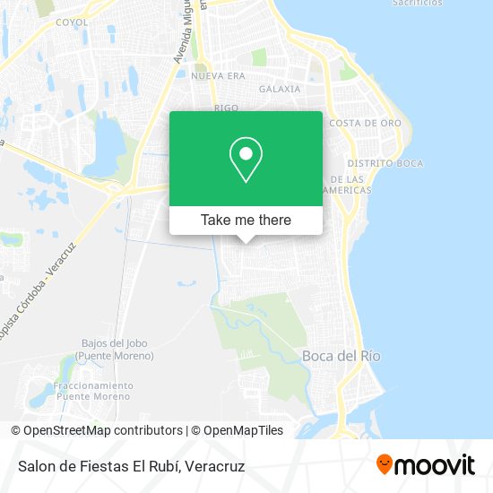 Mapa de Salon de Fiestas El Rubí