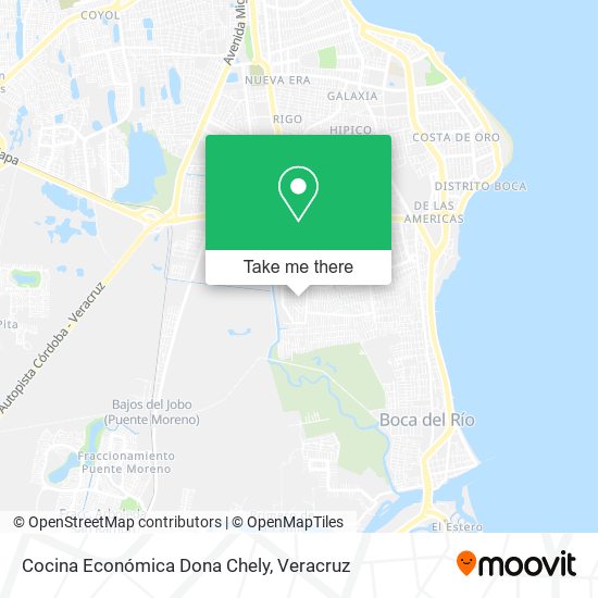 Mapa de Cocina Económica Dona Chely