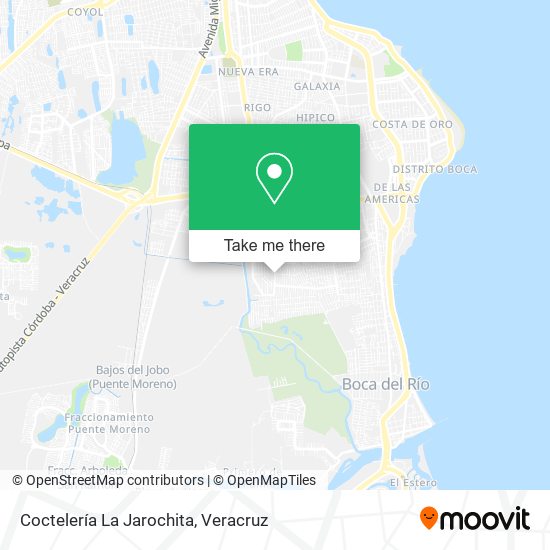 Mapa de Coctelería La Jarochita