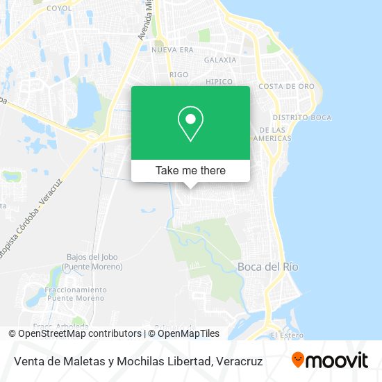 Venta de Maletas y Mochilas Libertad map