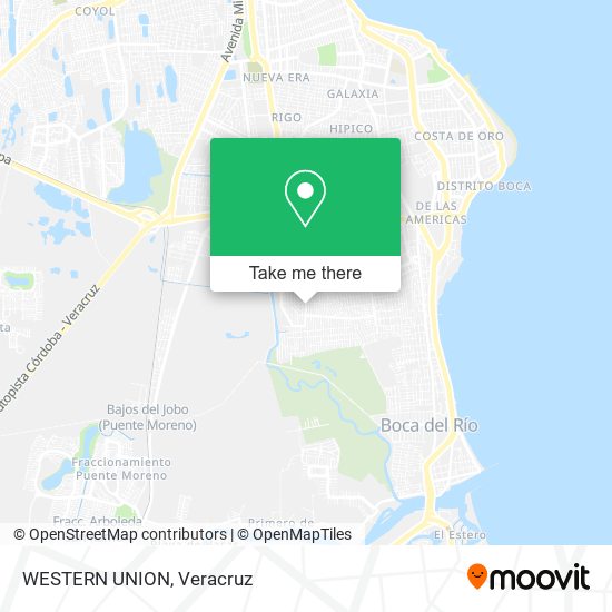 Mapa de WESTERN UNION