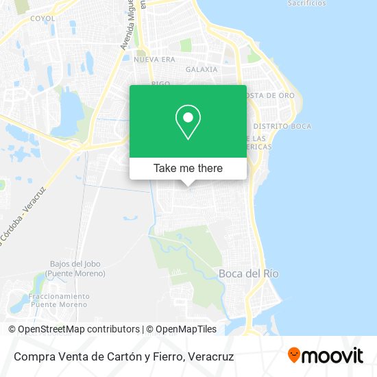 Compra Venta de Cartón y Fierro map