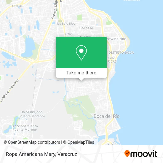 Ropa Americana Mary map