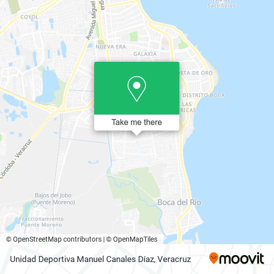 Mapa de Unidad Deportiva Manuel Canales Díaz