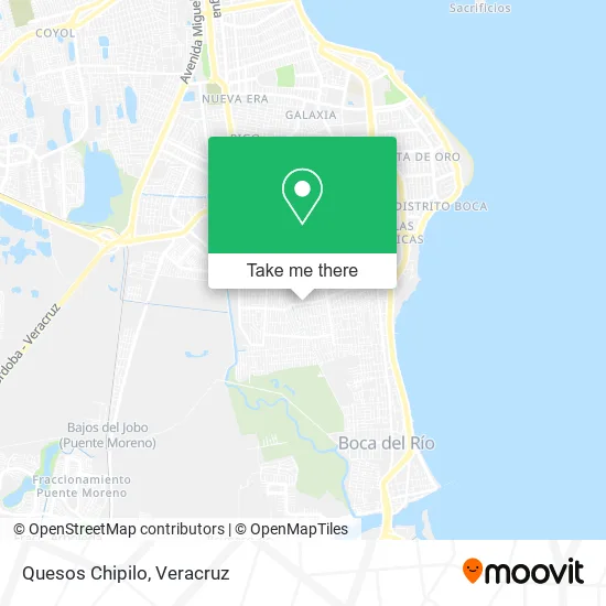Quesos Chipilo map