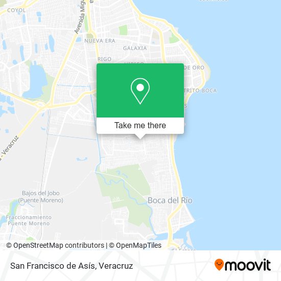 Mapa de San Francisco de Asís