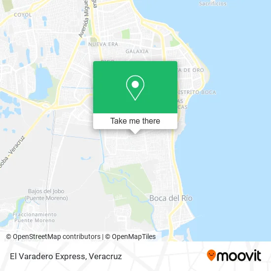 El Varadero Express map