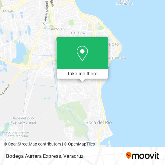 Bodega Aurrera Express map