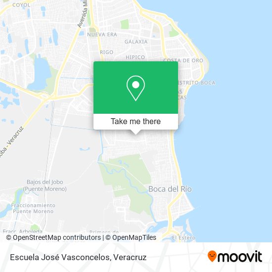Escuela José Vasconcelos map