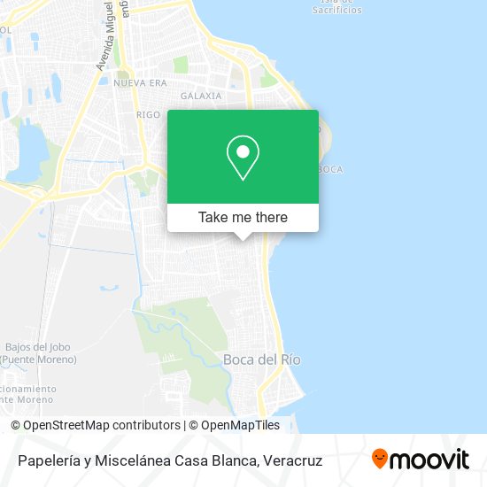 Mapa de Papelería y Miscelánea Casa Blanca