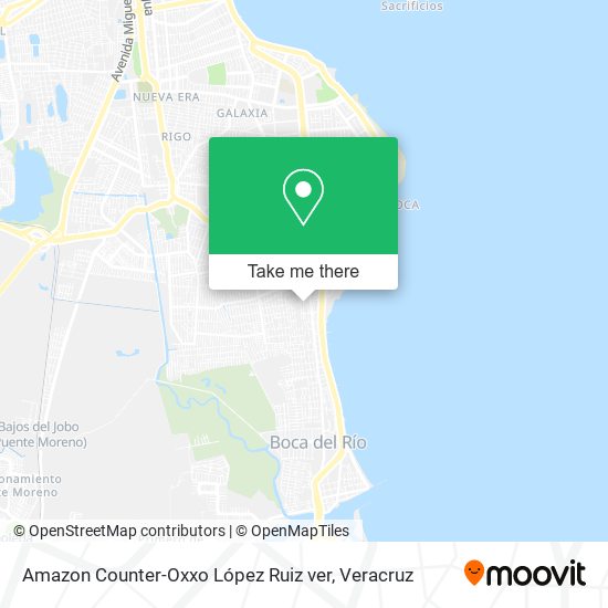 Amazon Counter-Oxxo López Ruiz ver map