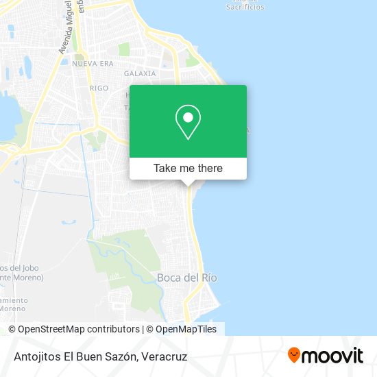 Antojitos El Buen Sazón map
