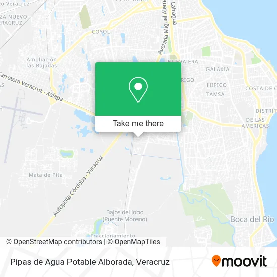 Pipas de Agua Potable Alborada map
