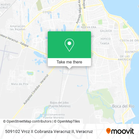 509102 Vrcz II Cobranza Veracruz II map