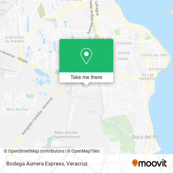 Bodega Aurrera Express map