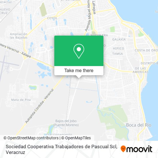 Mapa de Sociedad Cooperativa Trabajadores de Pascual Scl