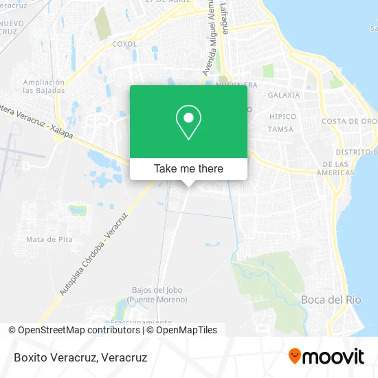 Boxito Veracruz map