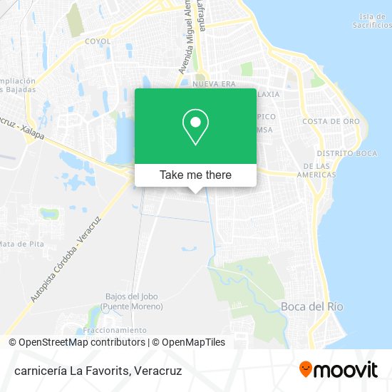 carnicería La Favorits map
