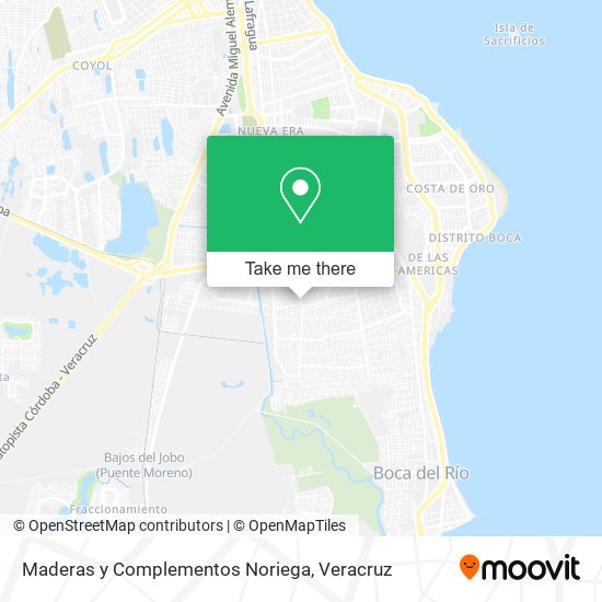 Mapa de Maderas y Complementos Noriega