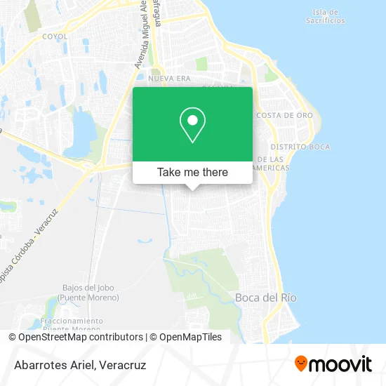 Abarrotes Ariel map
