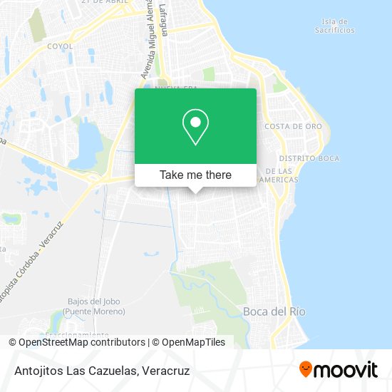 Antojitos Las Cazuelas map