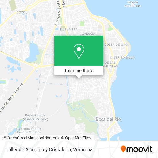 Taller de Aluminio y Cristalería map