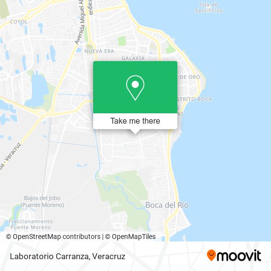 Laboratorio Carranza map