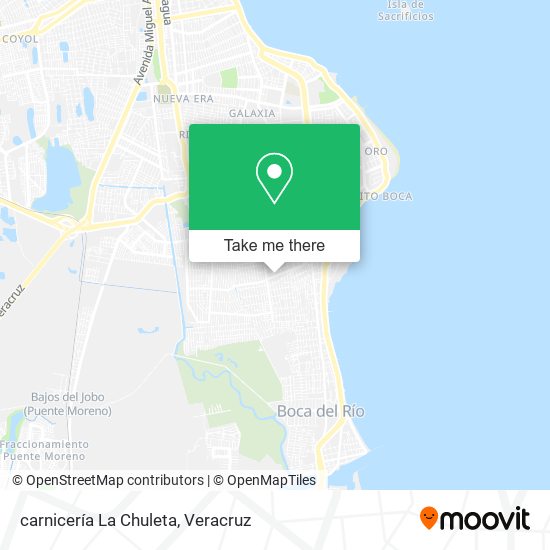 carnicería La Chuleta map