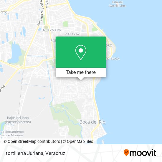 tortillería Juriana map
