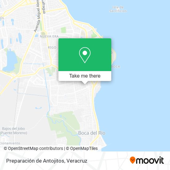 Preparación de Antojitos map