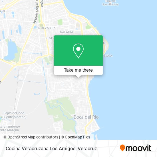 Mapa de Cocina Veracruzana Los Amigos