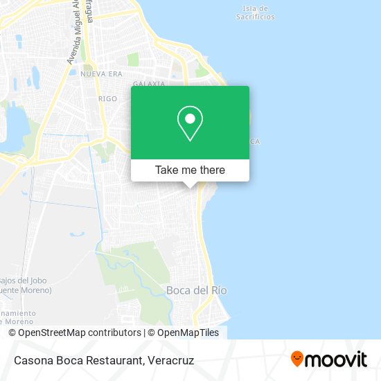 Casona Boca Restaurant map