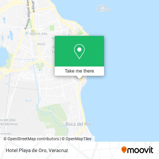 Mapa de Hotel Playa de Oro