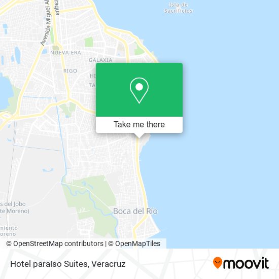 Hotel paraíso Suites map