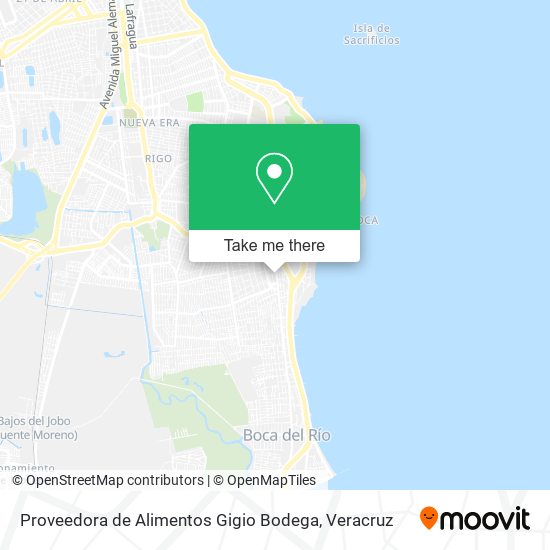 Proveedora de Alimentos Gigio Bodega map