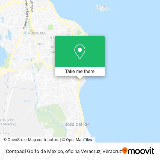 Contpaqi Golfo de México, oficina Veracruz map