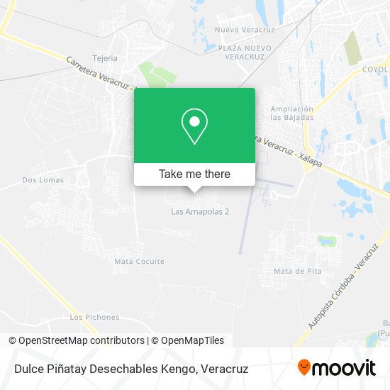 Mapa de Dulce Piñatay Desechables Kengo