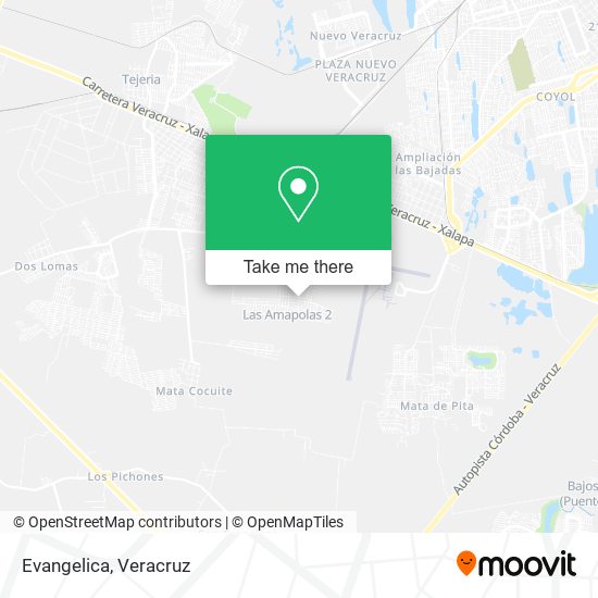 Mapa de Evangelica