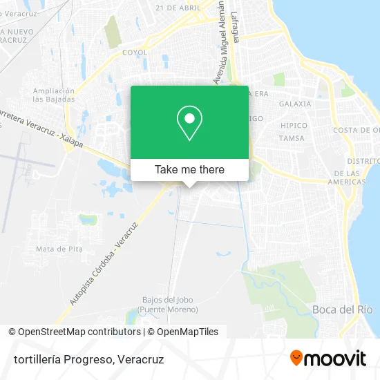 tortillería Progreso map