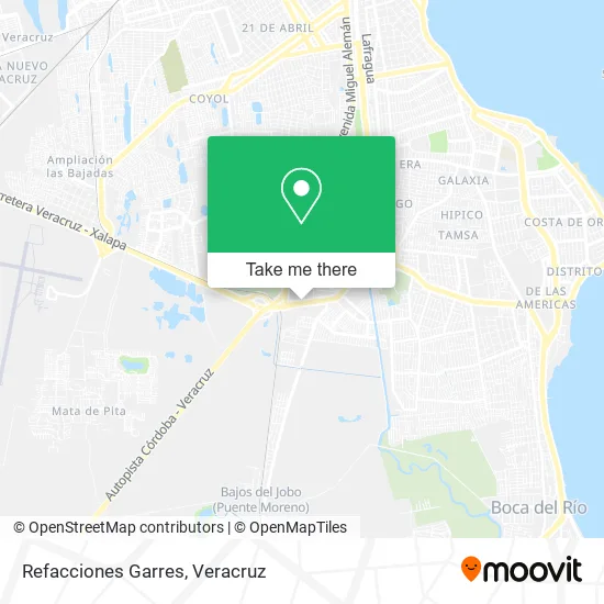 Refacciones Garres map