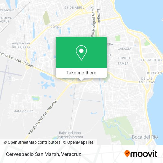 Cervespacio San Martín map