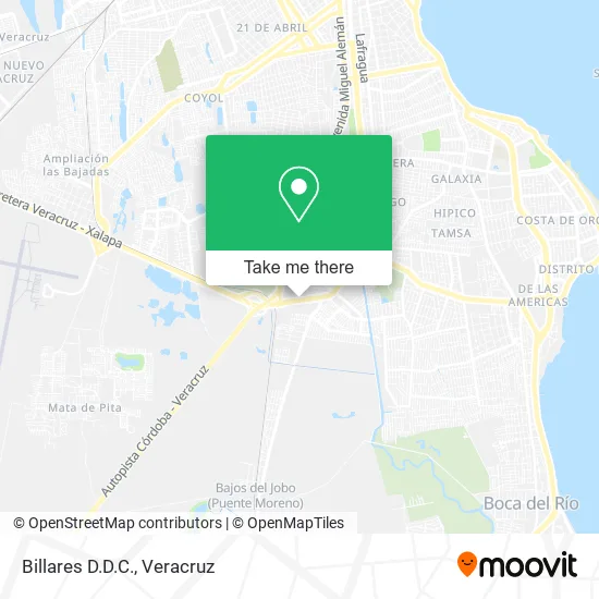 Billares D.D.C. map