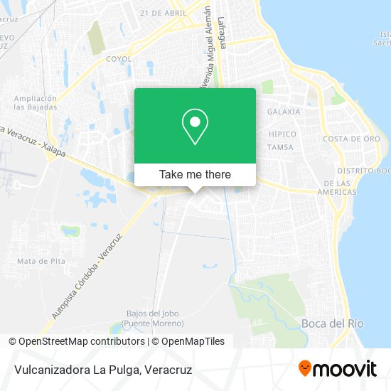 Vulcanizadora La Pulga map