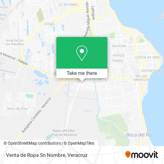 Venta de Ropa Sn Nombre map