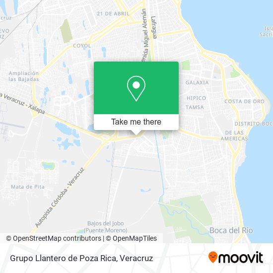 Grupo Llantero de Poza Rica map