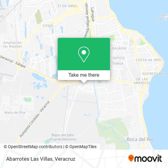 Mapa de Abarrotes Las Villas