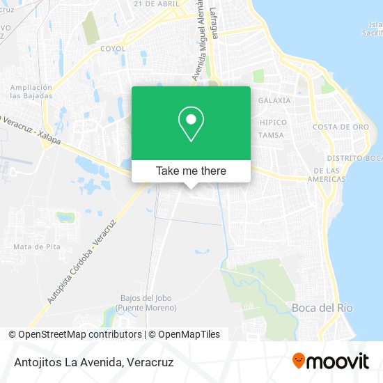 Antojitos La Avenida map