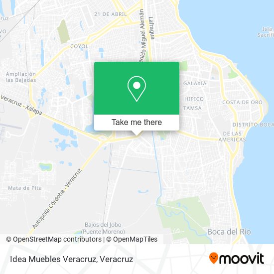 Idea Muebles Veracruz map